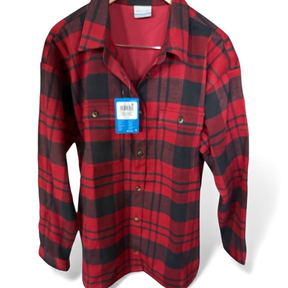 Columbia Red and Black Checkered Jacket